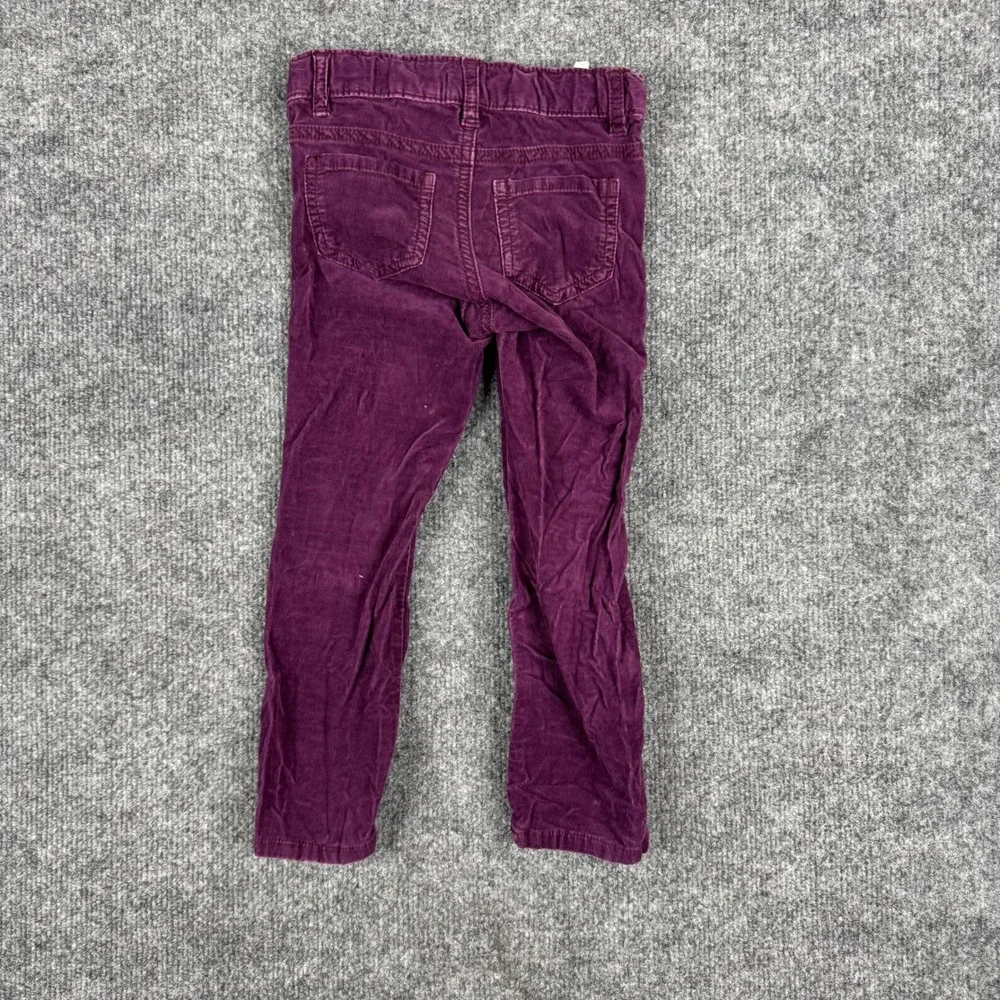 OshKosh Corduroy Pants Girls Size 3T Purple Slim Fit Adjustable Waist Cotton